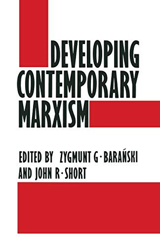 9780333382608: Developing Contemporary Marxism