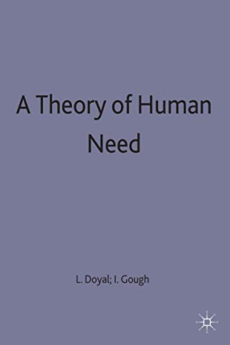 Imagen de archivo de Theory of Human Need a la venta por Better World Books Ltd
