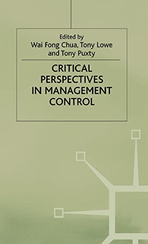 Beispielbild fr Critical Perspectives in Management Control zum Verkauf von THE SAINT BOOKSTORE