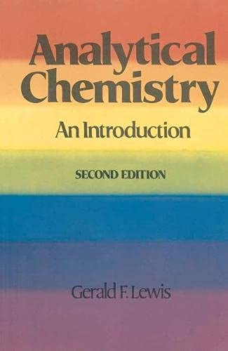 Imagen de archivo de Analytical Chemistry: An Introduction a la venta por WorldofBooks