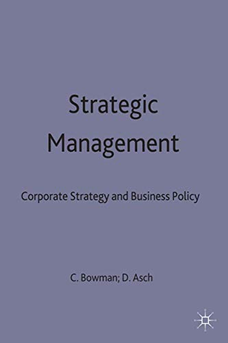 Imagen de archivo de Strategic Management: Corporate Strategy and Business Policy a la venta por AwesomeBooks