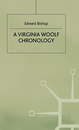 9780333388556: A Virginia Woolf Chronology (Author Chronologies Series)