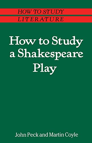 9780333389775: How to Study a Shakespeare Play (How to Study Literature)
