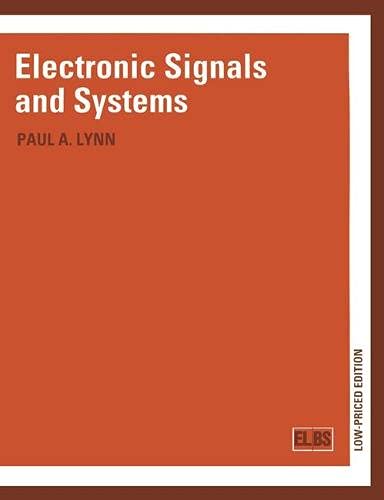 Beispielbild fr Electronic Signals and Systems zum Verkauf von WorldofBooks