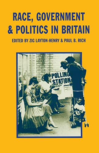 Beispielbild fr Race, Government and Politics in Britain zum Verkauf von Wonder Book