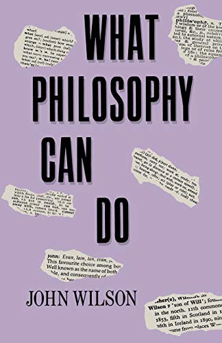 9780333399194: What Philosophy Can Do