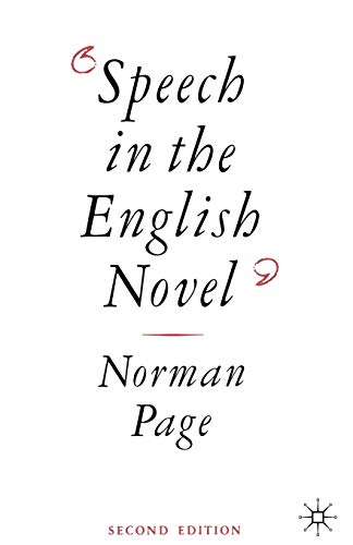 9780333408728: Speech in the English Novel