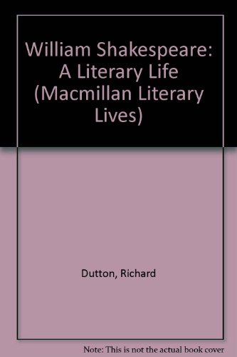 9780333417188: William Shakespeare: A Literary Life (Macmillan Literary Lives)