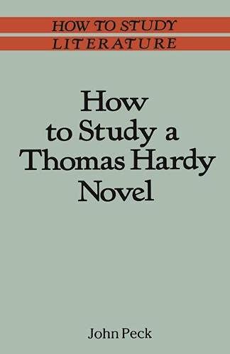 9780333417553: How to Study a Thomas Hardy Novel