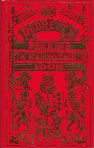 Beispielbild fr Debretts Peerage and Baronetage 1995 zum Verkauf von Reuseabook