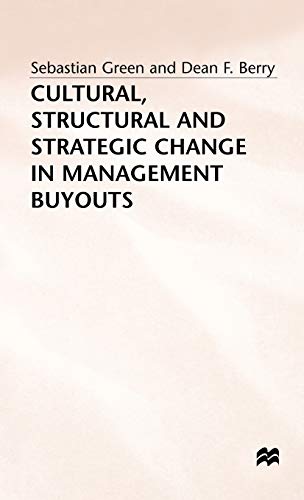 Stock image for Cultural, Structural and Strategic Change in Management Buyouts for sale by medimops