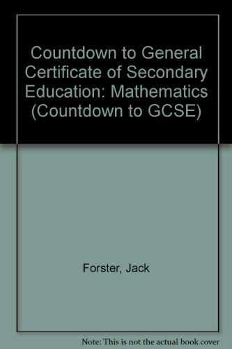 Beispielbild fr Countdown to General Certificate of Secondary Education: Mathematics (Countdown to GCSE) zum Verkauf von Reuseabook