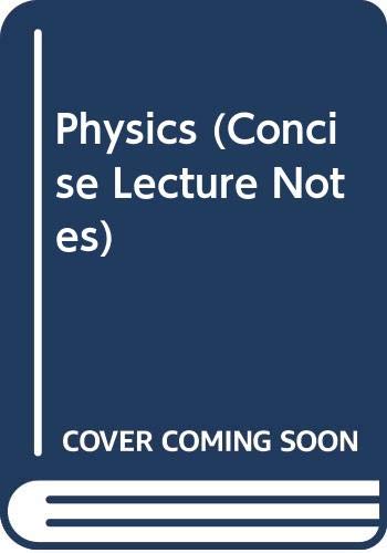 Concise Lecture Notes for Physics (9780333424681) by Cox, R.V.