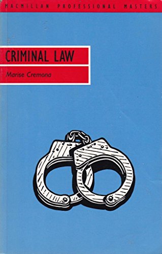 Beispielbild fr Criminal Law (Professional Master S.) zum Verkauf von AwesomeBooks