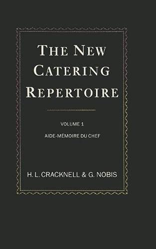Stock image for New Catering Repertoire VOL 1 for sale by Cottage Books