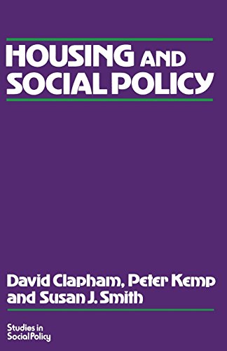 Housing and Social Policy (9780333435526) by Clapham, David; Kemp, Peter; Smith, Susan