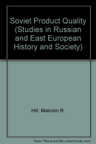 Beispielbild fr Soviet Product Quality (Studies in Russian and East European History and Society) zum Verkauf von WorldofBooks