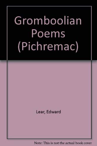 9780333439258: Gromboolian Poems (Pichremac)
