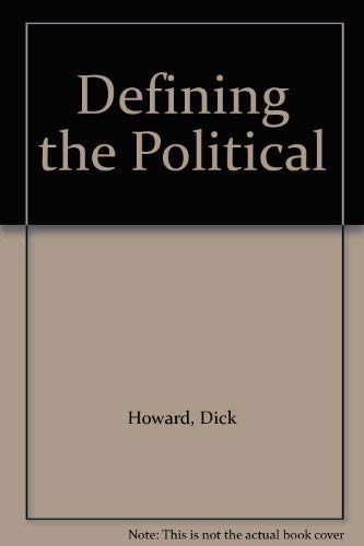 9780333440001: Defining the Political