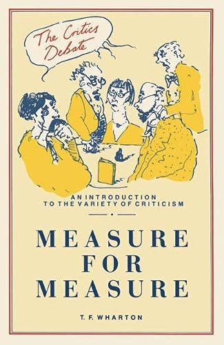 9780333440643: "Measure for Measure" (Critics Debate S.)