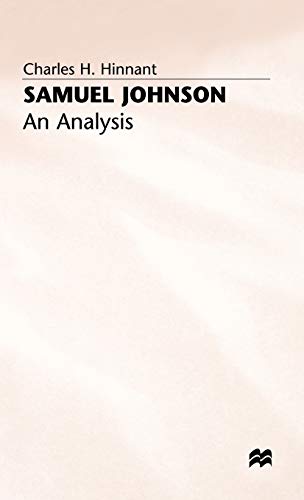 9780333443392: Samuel Johnson an Analysis