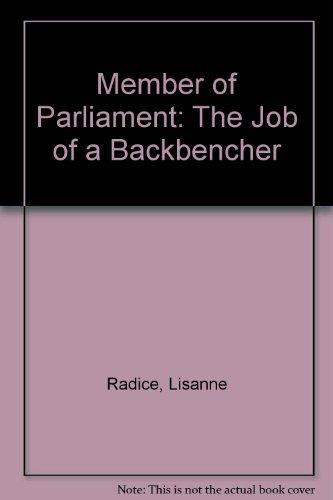 9780333445655: Member of Parliament: The Job of a Backbencher