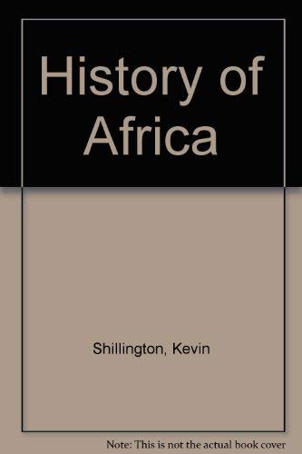 Stock image for History of Africa for sale by SecondSale