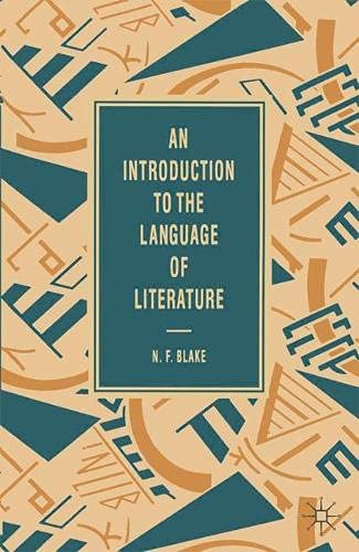 9780333454107: Introduction to the Language of Literature