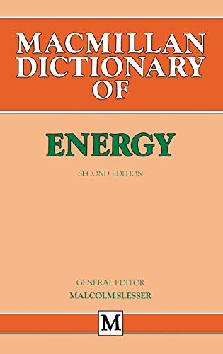 9780333454626: Dictionary of Energy (Dictionary Series)