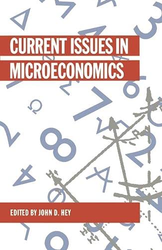 Stock image for Current Issues in Microeconomics for sale by Silver Trees Books