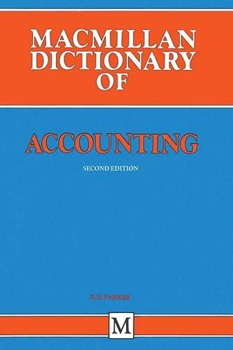 Imagen de archivo de The Macmillan Dictionary of Accounting (Dictionary Series) a la venta por medimops