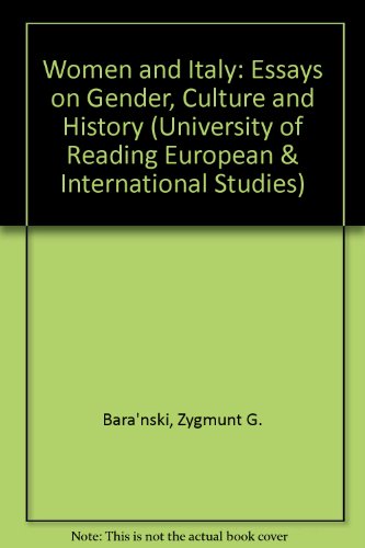 9780333455760: Women and Italy: Essays on Gender, Culture and History (University of Reading European & International Studies)