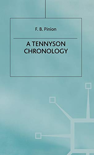 9780333460207: A Tennyson Chronology (Author Chronologies Series)