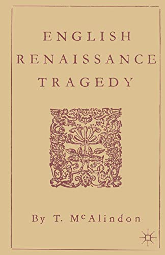Beispielbild fr English Renaissance Tragedy zum Verkauf von GF Books, Inc.