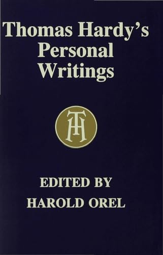 Stock image for Personal Writings: Prefaces, Literary Opinions, Reminiscences; Edited by Harold Orel for sale by J. HOOD, BOOKSELLERS,    ABAA/ILAB