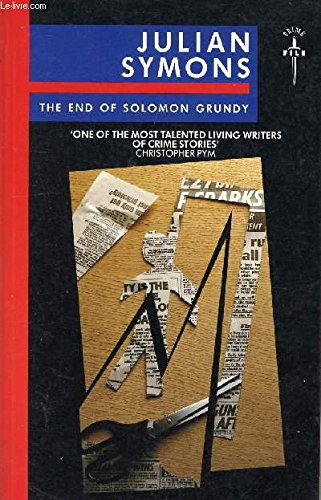 9780333473245: End Of Solomon Grundy