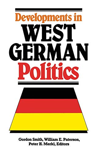 9780333473689: Developments in West German Politics