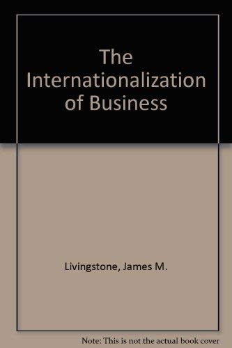 Beispielbild fr The Internationalization of Business zum Verkauf von Better World Books