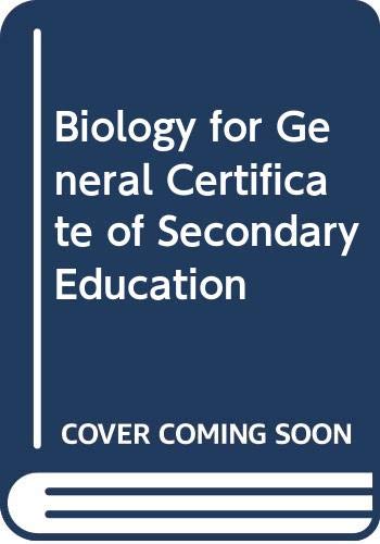 Biology for General Certificate of Secondary Education (9780333476055) by Unknown Author