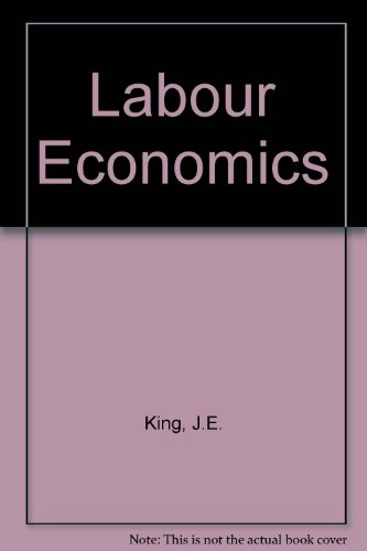 Labour Economics (9780333483152) by J.E. King