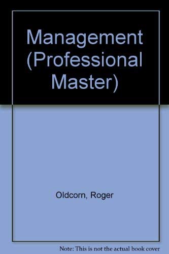 9780333487952: Management (Macmillan Professional Masters (Business))