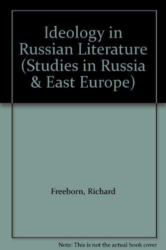 Imagen de archivo de Ideology in Russian Literature (Studies in Russia and East Europe) a la venta por Reuseabook