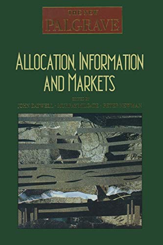 9780333495391: Allocation, Information and Markets (The New Palgrave)