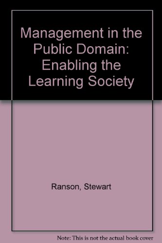 Management for the Public Domain (9780333495575) by Stewart Ranson