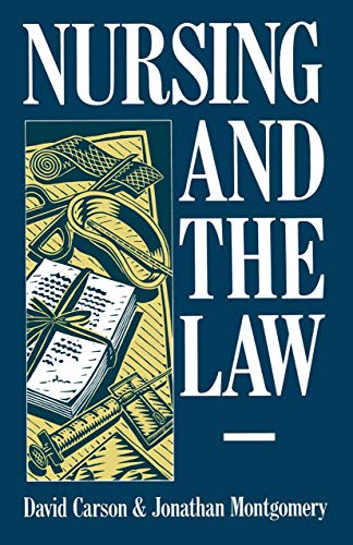 Nursing and the Law (9780333495728) by Carson, David