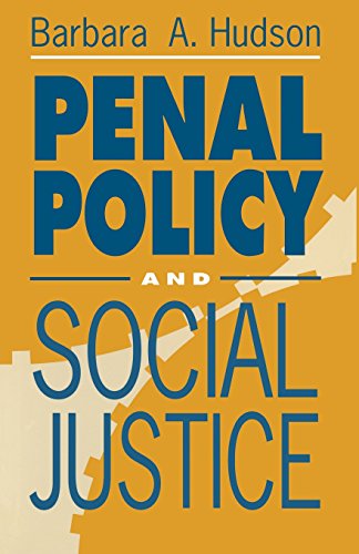 Stock image for Penal Policy and Social Justice for sale by WorldofBooks