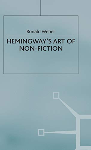 Stock image for Hemingways Art of Non-Fiction for sale by mountain