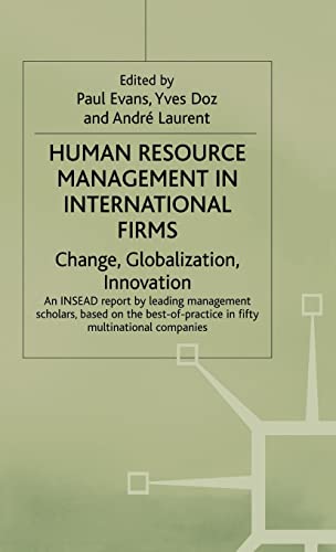 9780333515013: Human Resource Management in International Firms: Change, Globalization, Innovation