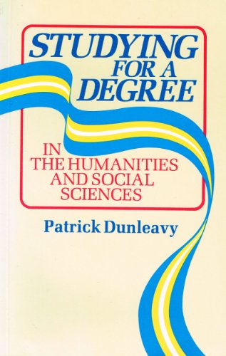 Beispielbild fr Studying For A Degree - In The Humanities And Social Sciences zum Verkauf von WorldofBooks