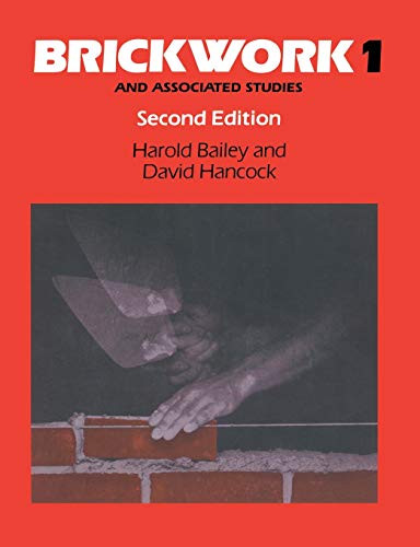 Stock image for Brickwork and Associated Studies Volume 1: v. 1 for sale by Brit Books
